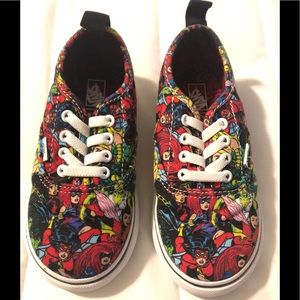 VANS MARVEL Superheroes Shoes sz 9 Little Kids